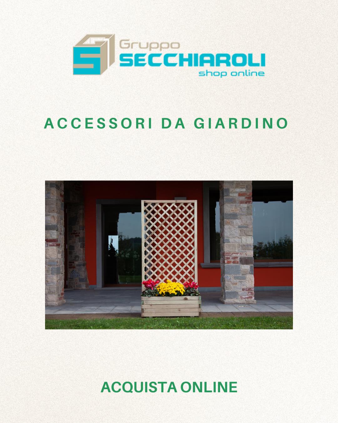🌺🌺Se cerchi una struttura solida per le tue piante rampicanti o i tuoi fiori preferiti, la fioriera Losa Orchidea è la scelta definitiva. Realizzata per resistere al tempo e alle intemperie, questa composizione unisce estetica rustica e massima funzionalità.

La trovi qui: https://eshop.grupposecchiaroli.it/legno/fioriere-e-pic-nic/composizione-orchidea-cm.120/
🔸🔸🔸
𝗚𝗿𝘂𝗽𝗽𝗼 𝗦𝗲𝗰𝗰𝗵𝗶𝗮𝗿𝗼𝗹𝗶.
𝑫𝒂𝒍 1949 𝒂𝒍 𝒕𝒖𝒐 𝒔𝒆𝒓𝒗𝒊𝒛𝒊𝒐 𝒏𝒆𝒍𝒍'𝒆𝒅𝒊𝒍𝒊𝒛𝒊𝒂.
📧 info@grupposecchiaroli.it
.
#edilizia #secchiaroli #ferramenta #costruzioni #caseinlegno #marche