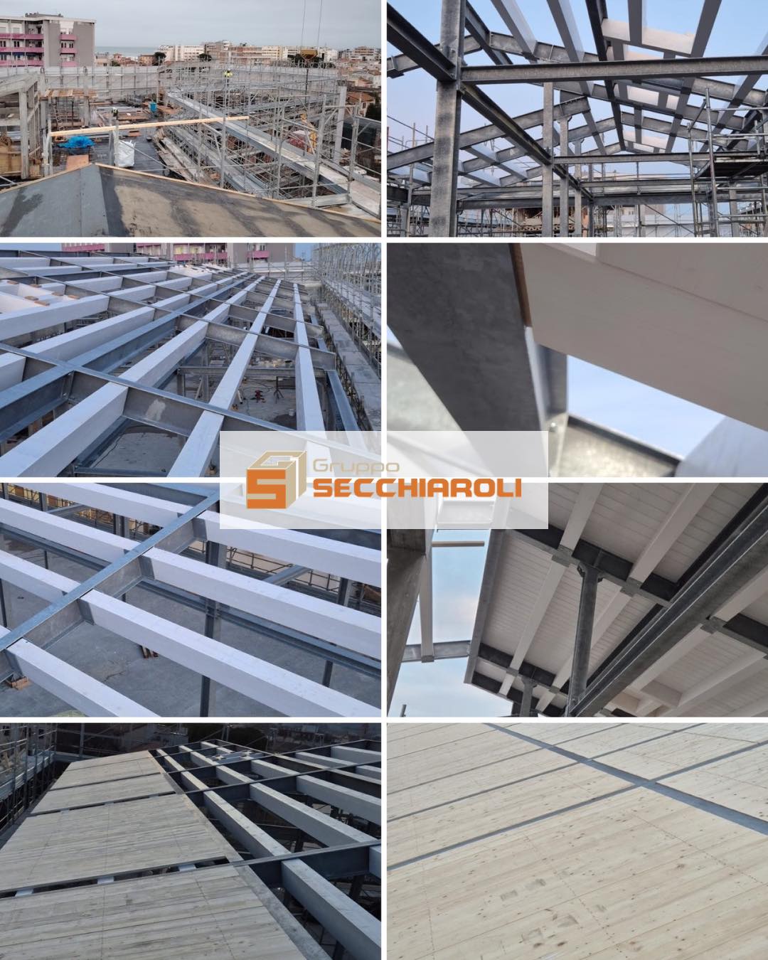 🏗 𝗦𝗰𝗮𝘁𝘁𝗶 𝗱𝗮𝗶 𝗰𝗮𝗻𝘁𝗶𝗲𝗿𝗶

⚪️ Eccoci a Senigallia!
Siamo orgogliosi di aver contribuito, insieme a Edra Costruzioni Soc.coop., alla realizzazione di un importante complesso abitativo nel cuore della città.

🔨 Intervento realizzato:
• Copertura in legno di ben 1100 mq
• Travatura secondaria in abete lamellare trattato con impregnante bianco su struttura portante in acciaio (fornitura esterna)

Un progetto che unisce estetica e funzionalità, valorizzando il legno come elemento chiave per qualità e design.

👷‍♂️ Studio tecnico:
Dott. Ing. Michele Turchi
Dott. Ing. Giuseppe Pace in collaborazione con Ing. Denis Marcantognini.
▫
𝗚𝗿𝘂𝗽𝗽𝗼 𝗦𝗲𝗰𝗰𝗵𝗶𝗮𝗿𝗼𝗹𝗶.
𝑫𝒂𝒍 1949 𝒂𝒍 𝒕𝒖𝒐 𝒔𝒆𝒓𝒗𝒊𝒛𝒊𝒐 𝒏𝒆𝒍𝒍'𝒆𝒅𝒊𝒍𝒊𝒛𝒊𝒂.
🌐 http://www.grupposecchiaroli.it/
📧 info@grupposecchiaroli.it
.
#caseinlegno #legno #paglia #edilizia #bioedilizia #sostenibilità #efficienzaenergetica #madeinitaly