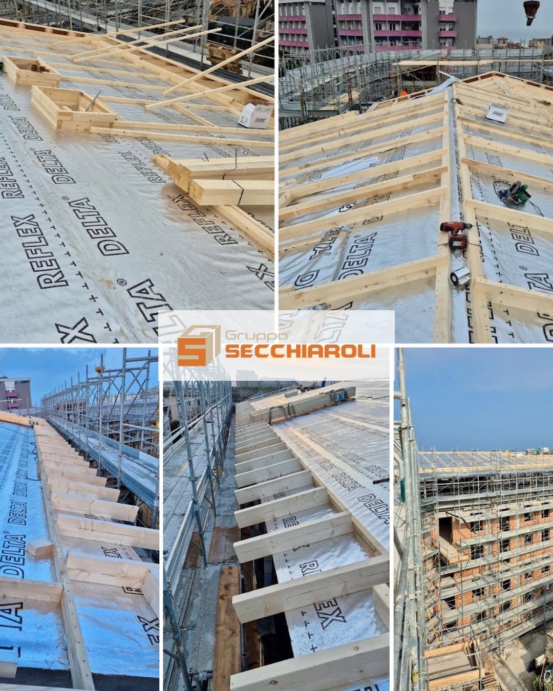 🏗 𝗦𝗰𝗮𝘁𝘁𝗶 𝗱𝗮𝗶 𝗰𝗮𝗻𝘁𝗶𝗲𝗿𝗶

⚪️ Siamo a Senigallia.
Vi presentiamo la seconda parte dei lavori eseguiti insieme a Edra Costruzioni Soc.coop.

In questa fase del cantiere ci siamo occupati dell’isolamento della copertura. Abbiamo scelto la lana di roccia ad alta densità: una garanzia per isolare termicamente la casa e dire addio a sprechi di energia, sia in estate che in inverno. 🌡️

👷‍♂️ Studio tecnico:
Dott. Ing. Michele Turchi
Dott. Ing. Giuseppe Pace in collaborazione con Ing. Denis Marcantognini.
▫
𝗚𝗿𝘂𝗽𝗽𝗼 𝗦𝗲𝗰𝗰𝗵𝗶𝗮𝗿𝗼𝗹𝗶.
𝑫𝒂𝒍 1949 𝒂𝒍 𝒕𝒖𝒐 𝒔𝒆𝒓𝒗𝒊𝒛𝒊𝒐 𝒏𝒆𝒍𝒍'𝒆𝒅𝒊𝒍𝒊𝒛𝒊𝒂.
🌐 http://www.grupposecchiaroli.it/
📧 info@grupposecchiaroli.it
.
#caseinlegno #legno #paglia #edilizia #bioedilizia #sostenibilità #efficienzaenergetica #madeinitaly