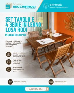 ☀️ Pranzi all'aperto e sere d'estate: il tuo giardino è pronto?
Se stai cercando la soluzione perfetta per goderti la bella stagione in compagnia, il Set Losa Rodi è esattamente ciò di cui hai bisogno.
Realizzato in pregiato legno di carpino con una finitura color noce lucido, questo set trasforma istantaneamente qualsiasi porticato, gazebo o giardino in un'oasi di stile.
Lo trovi qui: https://eshop.grupposecchiaroli.it/legno/pic-nic/set-rodi/
🔸🔸🔸
𝗚𝗿𝘂𝗽𝗽𝗼 𝗦𝗲𝗰𝗰𝗵𝗶𝗮𝗿𝗼𝗹𝗶.
𝑫𝒂𝒍 1949 𝒂𝒍 𝒕𝒖𝒐 𝒔𝒆𝒓𝒗𝒊𝒛𝒊𝒐 𝒏𝒆𝒍𝒍'𝒆𝒅𝒊𝒍𝒊𝒛𝒊𝒂.
📧 info@grupposecchiaroli.it
.
#edilizia #secchiaroli #ferramenta #costruzioni #marche