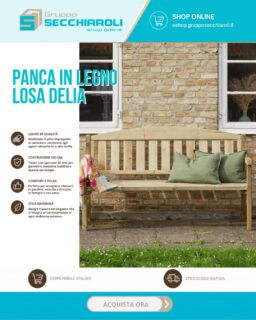 ✨ Il tuo nuovo angolo di relax in giardino.
Immagina un pomeriggio di sole, una tazza di caffè o un bicchiere di vino con gli amici, e il comfort perfetto della Panca in legno Losa Delia. 🏡🌿
Realizzata in pregiato pino impregnato in autoclave, questa panca non è solo un elemento d'arredo, ma una promessa di momenti indimenticabili all'aria aperta.
🪵 Robusta e durevole
🇮🇹 Stile ed eleganza
👥 Spazio alla convivialità
🛒 Disponibile sul nostro e-commerce!
https://eshop.grupposecchiaroli.it/legno/pic-nic/panca-delia/
𝗚𝗿𝘂𝗽𝗽𝗼 𝗦𝗲𝗰𝗰𝗵𝗶𝗮𝗿𝗼𝗹𝗶.
𝑫𝒂𝒍 1949 𝒂𝒍 𝒕𝒖𝒐 𝒔𝒆𝒓𝒗𝒊𝒛𝒊𝒐 𝒏𝒆𝒍𝒍'𝒆𝒅𝒊𝒍𝒊𝒛𝒊𝒂.
📧 info@grupposecchiaroli.it
.
#caseinlegno #legno #paglia #edilizia #bioedilizia #sostenibilità #efficienzaenergetica #madeinitaly
