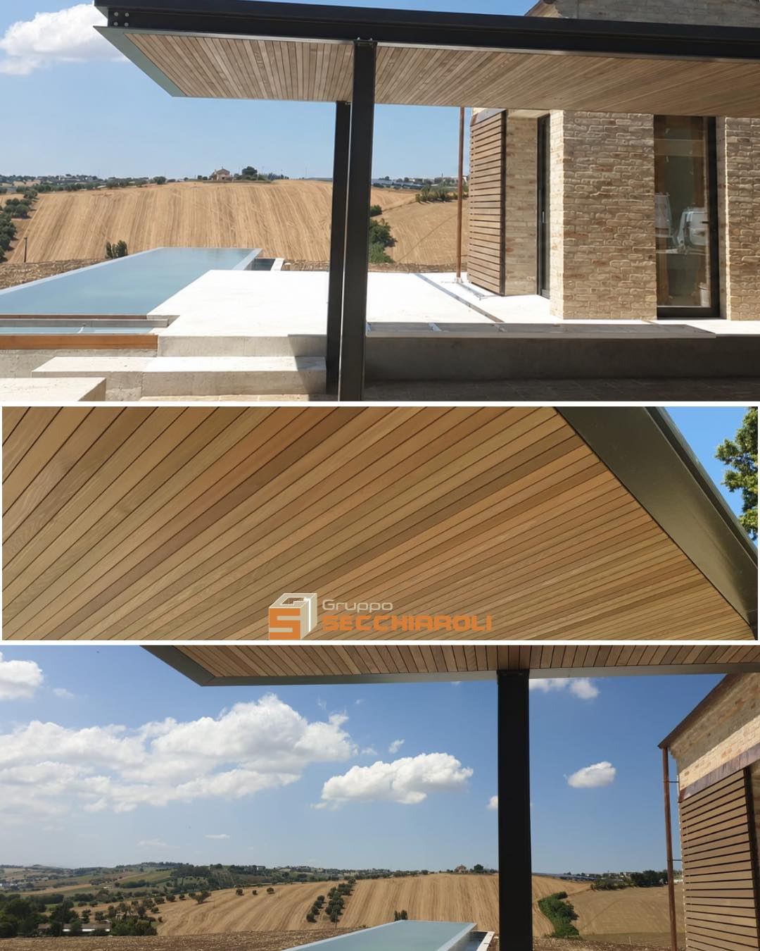 Per questo lavoro realizzato a Osimo (AN), abbiamo progettato e installato un porticato autoportante capace di fondere il carattere moderno dell'architettura contemporanea con il calore dei materiali naturali.

I dettagli che fanno la differenza:
🔩 Struttura su misura in acciaio zincato e verniciato a polveri colore antracite: massima resistenza alle intemperie e un design pulito ed elegante.
🪵 Copertura con doghe in legno di acero trattato al naturale: un'essenza raffinata che regala luce, calore e un'atmosfera accogliente alla zona living esterna.

Il risultato? Una vera e propria estensione della casa, perfetta per godersi il giardino in ogni stagione.

𝗚𝗿𝘂𝗽𝗽𝗼 𝗦𝗲𝗰𝗰𝗵𝗶𝗮𝗿𝗼𝗹𝗶.
𝑫𝒂𝒍 1949 𝒂𝒍 𝒕𝒖𝒐 𝒔𝒆𝒓𝒗𝒊𝒛𝒊𝒐 𝒏𝒆𝒍𝒍'𝒆𝒅𝒊𝒍𝒊𝒛𝒊𝒂.
📧 info@grupposecchiaroli.it
.
#caseinlegno #legno #paglia #edilizia #bioedilizia #sostenibilità #efficienzaenergetica #madeinitaly