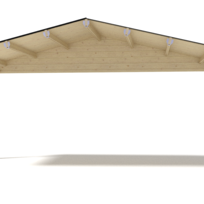 Veranda in legno Losa per casetta Camilla - immagine 5