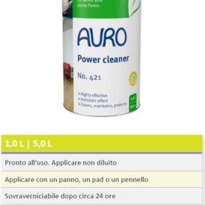 Detergente naturale per pavimenti legno pietra Auro 421 concentrato lt.1 - immagine 2