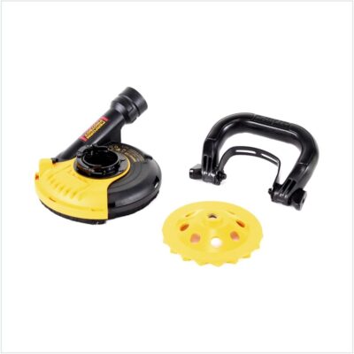 Smerigliatrice elettronica 125mm 1500W con cuffia e tazza per cemento - DeWalt - immagine 5