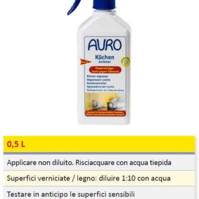 Sgrassatore naturale per cucina Auro 651 spray lt.0,5 - immagine 2