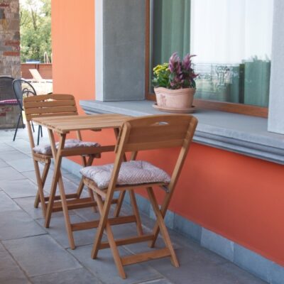 Set tavolo e 2 sedie legno Losa Bistrot Cannes - immagine 3