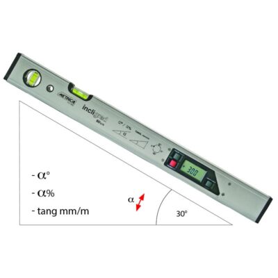 LIVELLA DIGITALE + INCLINOMETRO CM.60 METRICA - immagine 2