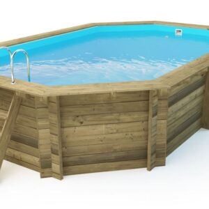 Piscina in legno Losa ottagonale 486x336 - immagine 1