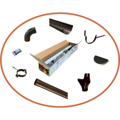 Grondaie in lamiera zincata preverniciata Losa per casette con falde fino a 259cm - KIT B - immagine 3