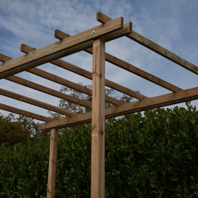 Pergola in legno Losa autoportante cm.240x240 - immagine 3