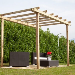 Pergola in legno Losa autoportante cm.300x400 - immagine 3