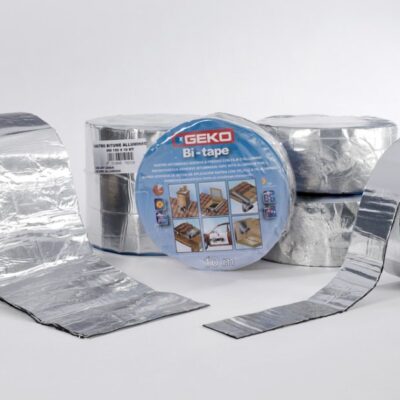 Nastro adesivo bituminoso impermeabilizzante alluminio Geko rotoli da 10 mt. - immagine 1