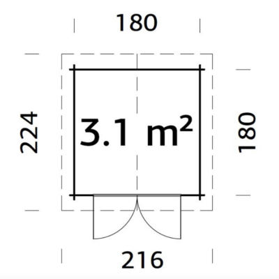 Casetta in legno Losa Mila - immagine 4