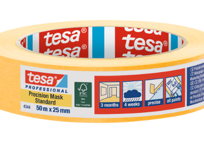 Nastro carta adesiva Tesa arancione da mm.25 per esterni - immagine 1