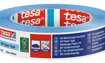 Nastro carta adesiva Tesa blu da mm.25 per esterni - immagine 1